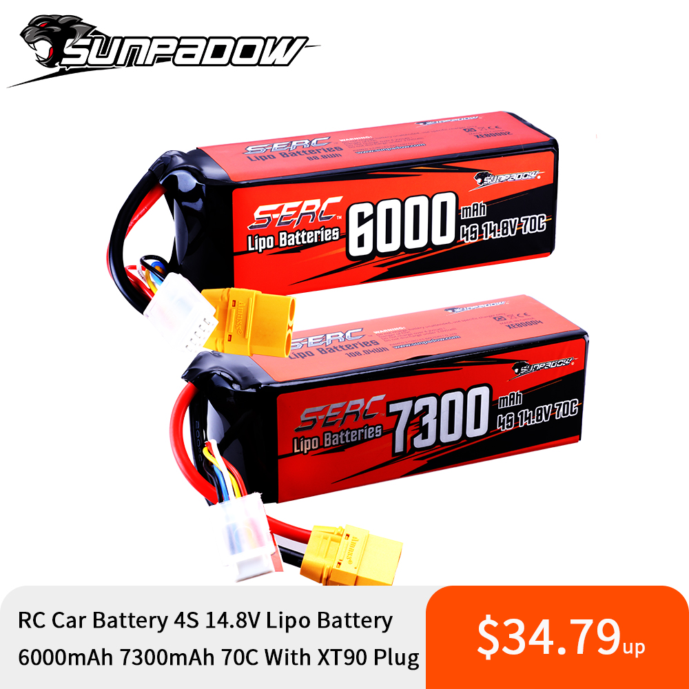 4S Lipo Battery 14.8V 6000Mah - Sunpadow 4S lipo bateria para 6000mah