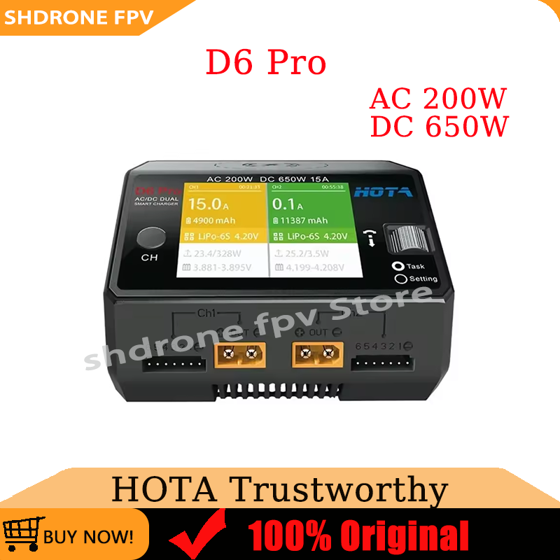 Hota D6 Pro Dual Lipo Charger - Carregador original HOTA D6 Pro AC