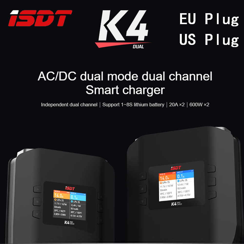 Isdt K4 Dual Lipo Charger - Isdt k4 1 ~ 8s carregador