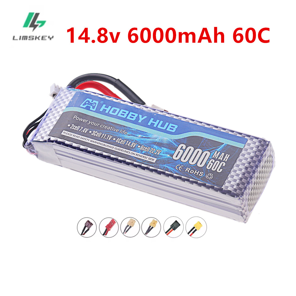 4S Lipo Battery 14.8V 6000Mah - Bateria Lipo 6000mAh 14.8V 4S 6000mAh