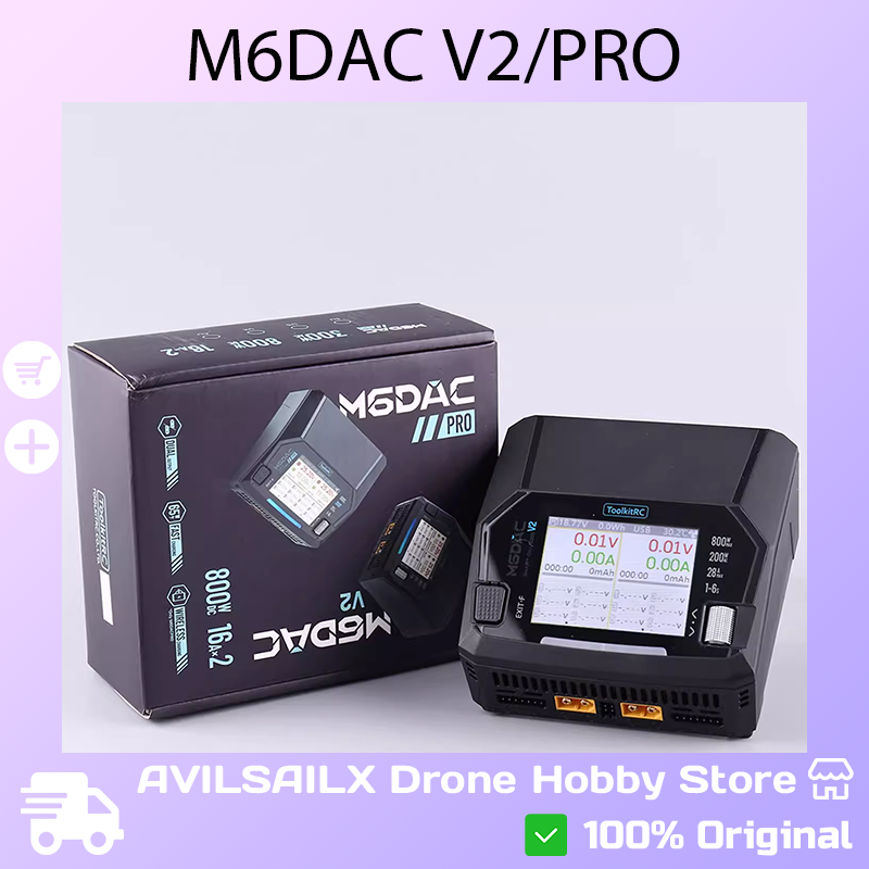 Toolkitrc M6Dac Smart Charger - Carregador Inteligente de Balanço Duplo ToolkitRC