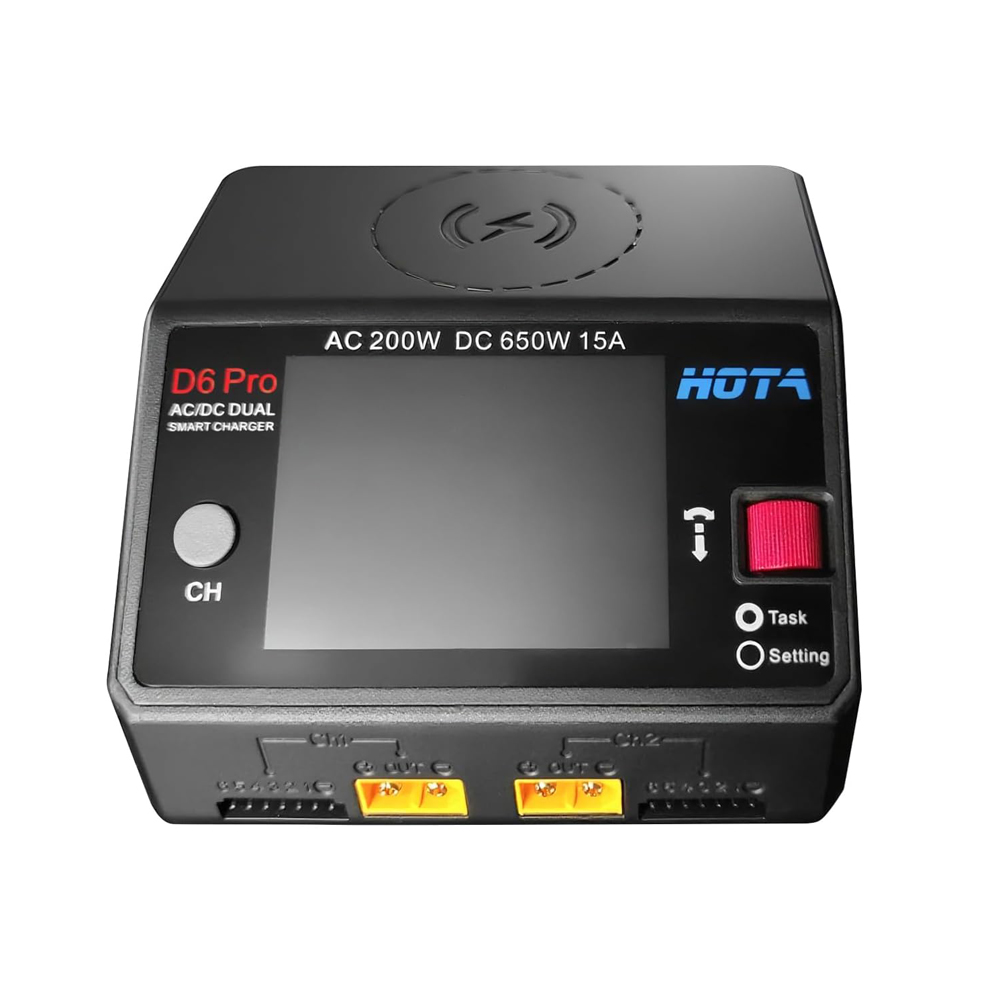 Hota D6 Pro Dual Lipo Charger - Carregador de Bateria Lipo HOTA D6