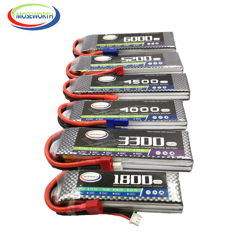 4S Lipo Battery 14.8V 6000Mah - Bateria LiPo para RC Drone Helicopter