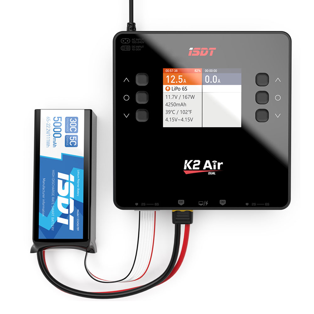 Isdt K4 Dual Lipo Charger - ISDT Lipo Bateria Balance Carregador Descarregador