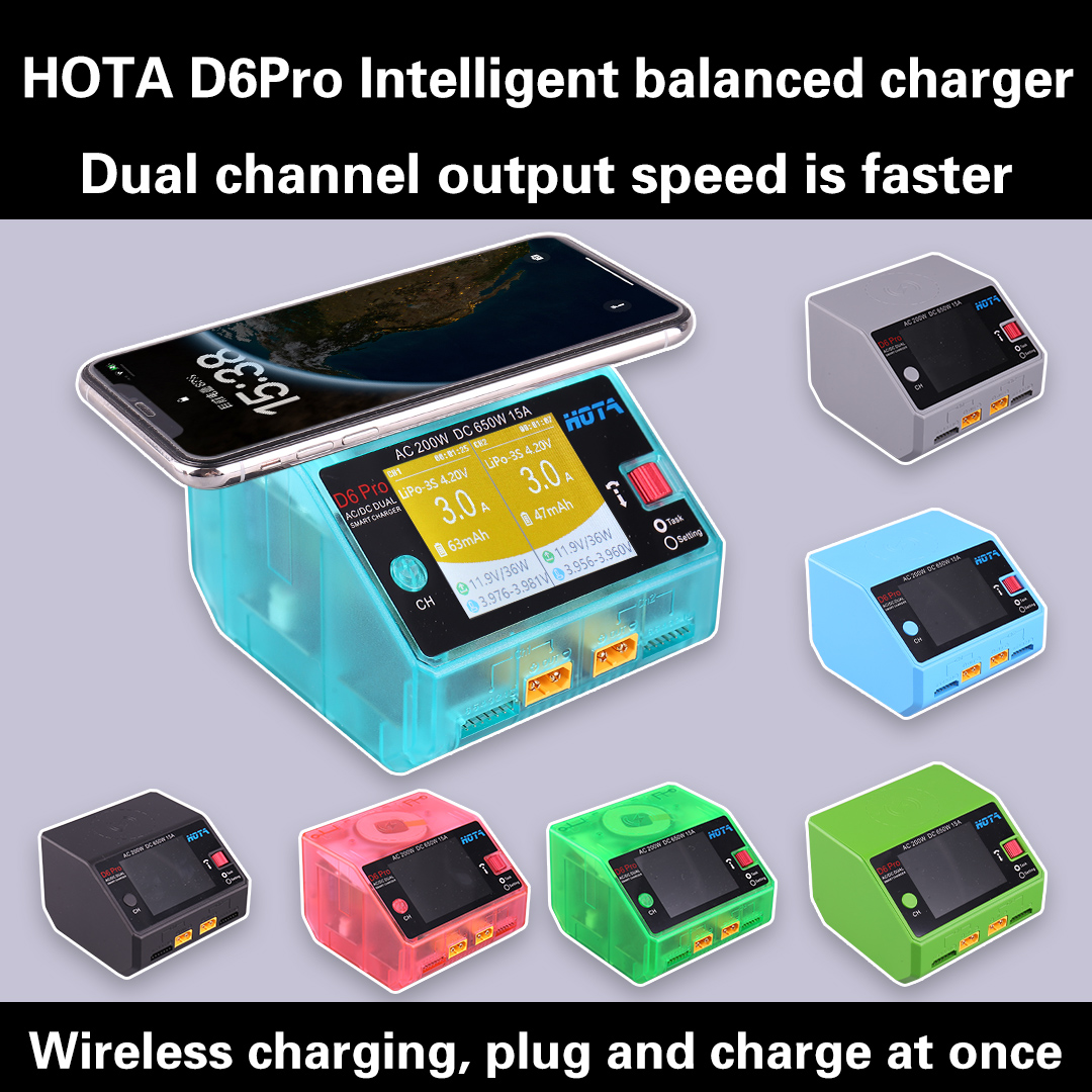 Carregador de Bateria RC HOTA  - Hota D6 Pro Dual Lipo Charger avaliação e preço