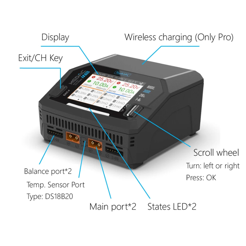 Carregador de Bateria Lipo Int - Toolkitrc M6Dac Smart Charger avaliação e preço