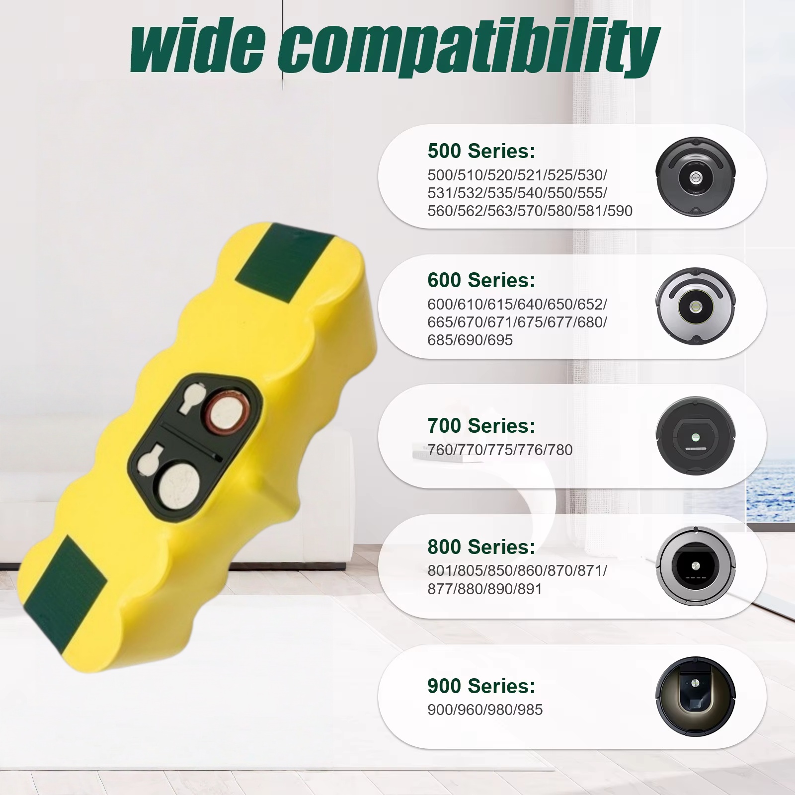 Bateria para IRobot Roomba 500 - 4S Lipo Battery 14.8V 6000Mah avaliação e preço