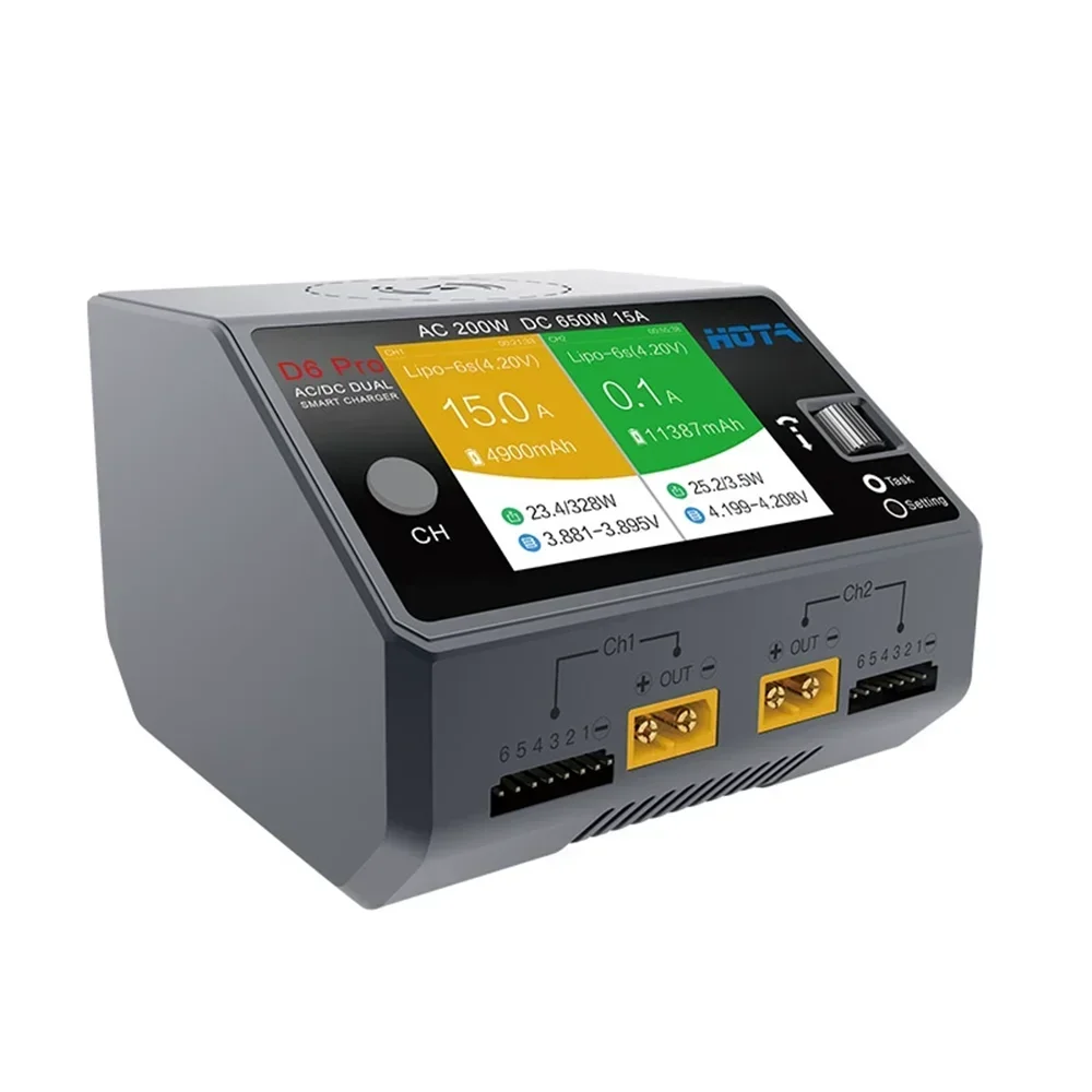 Carregador Inteligente HOTA D6 - Hota D6 Pro Dual Lipo Charger avaliação e preço