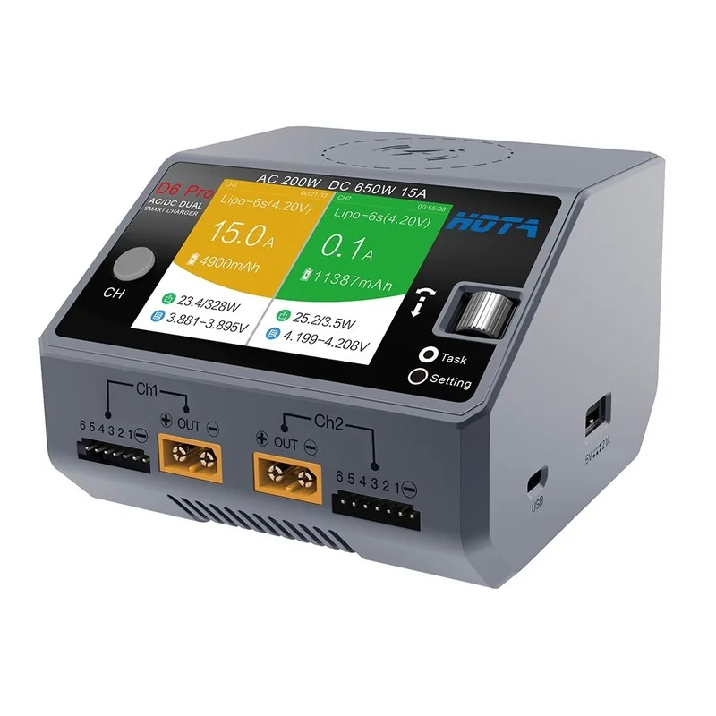 Hota-D6 Carregador Inteligente - Hota D6 Pro Dual Lipo Charger avaliação e preço