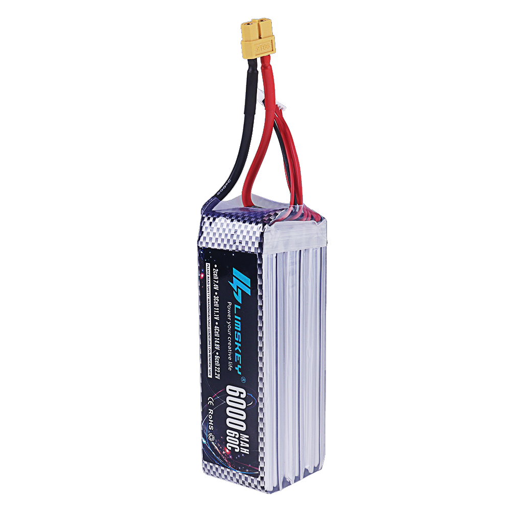 Bateria Lipo 2S 3S 4S 6S 7.4V  - 4S Lipo Battery 14.8V 6000Mah avaliação e preço