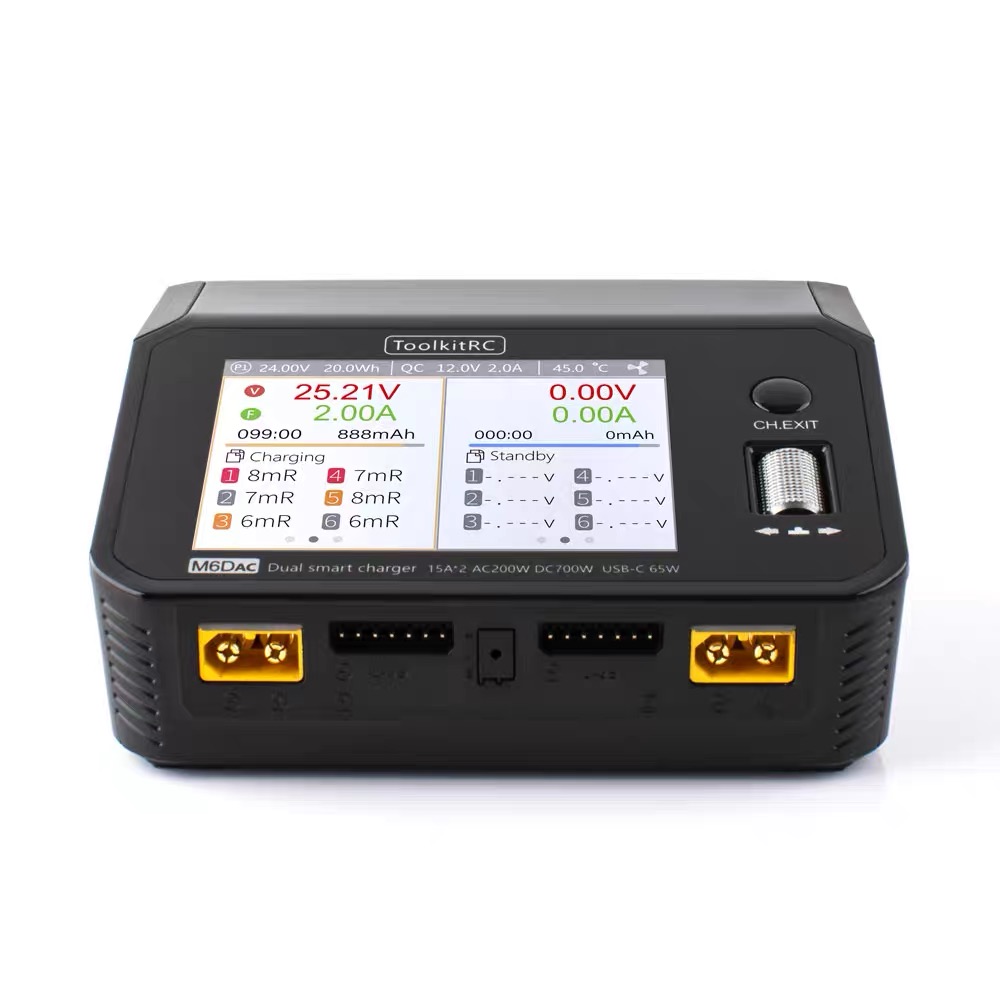 ToolkitRC M6DAC 350W X 2 USB-C - Toolkitrc M6Dac Smart Charger avaliação e preço
