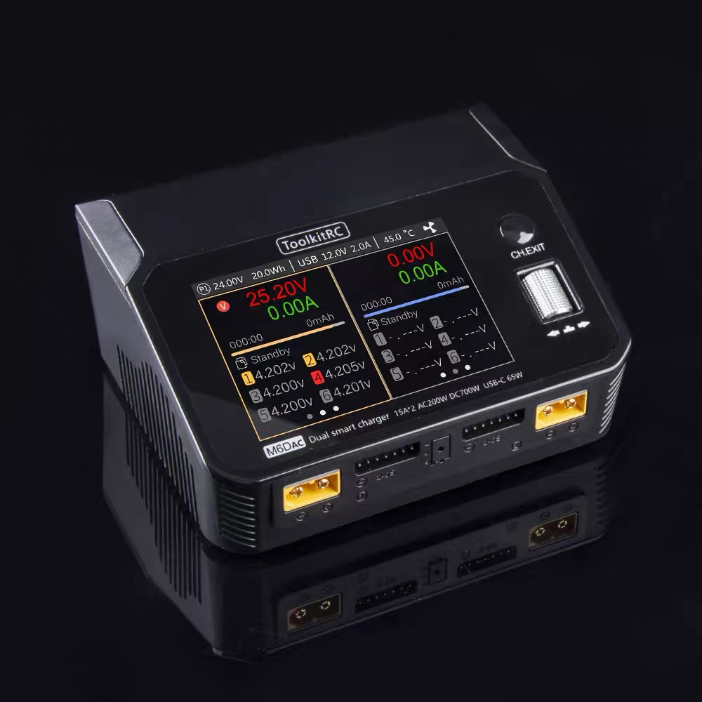 ToolkitRC M6DAC 350W X 2 USB-C - Toolkitrc M6Dac Smart Charger avaliação e preço