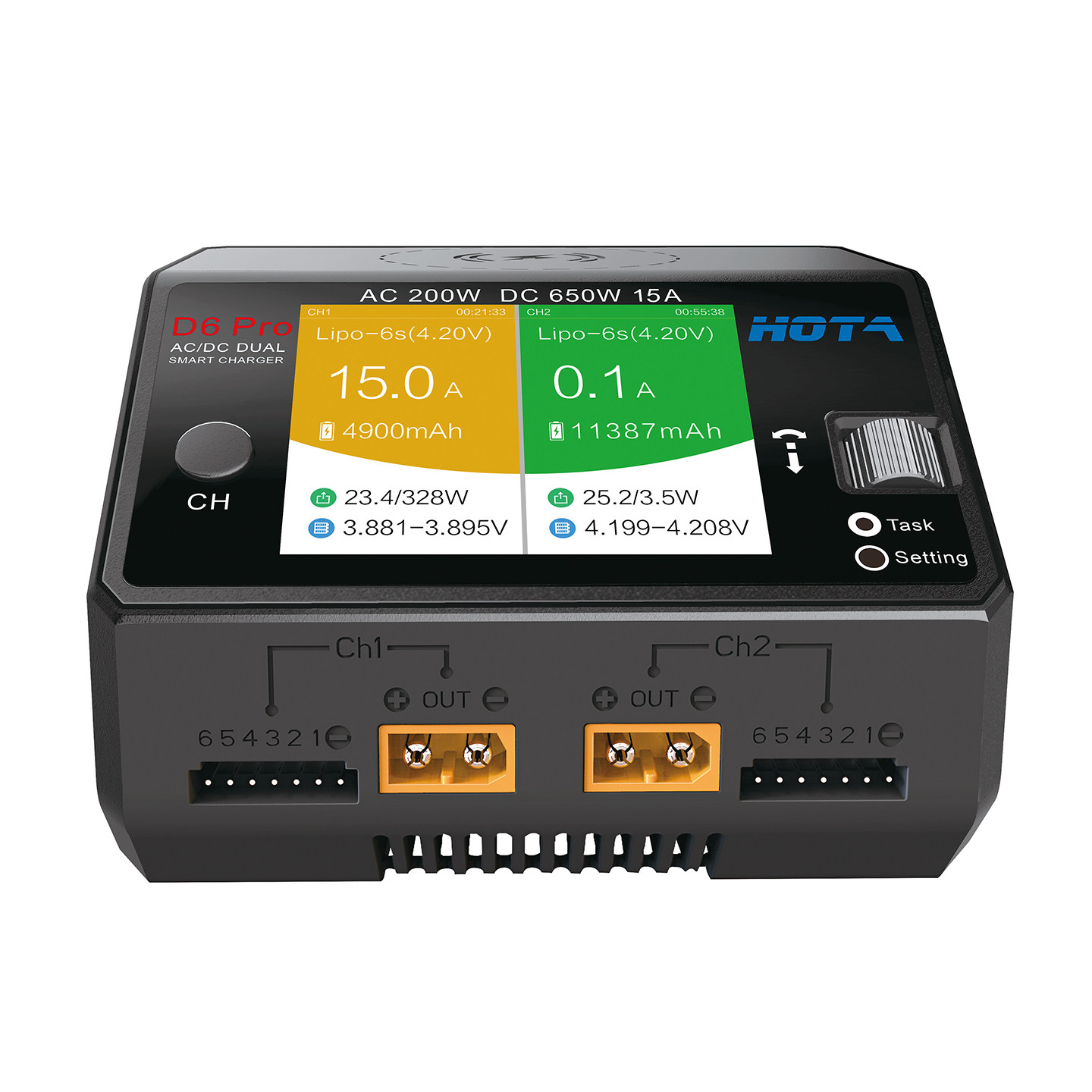 Carregador Inteligente de Bala - Hota D6 Pro Dual Lipo Charger avaliação e preço